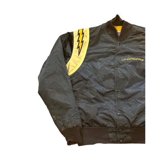 Vintage Rare 80s Starter San Diego Chargers NFL Satin Bomber Jacket Men's Medium - Picture 3 of 8